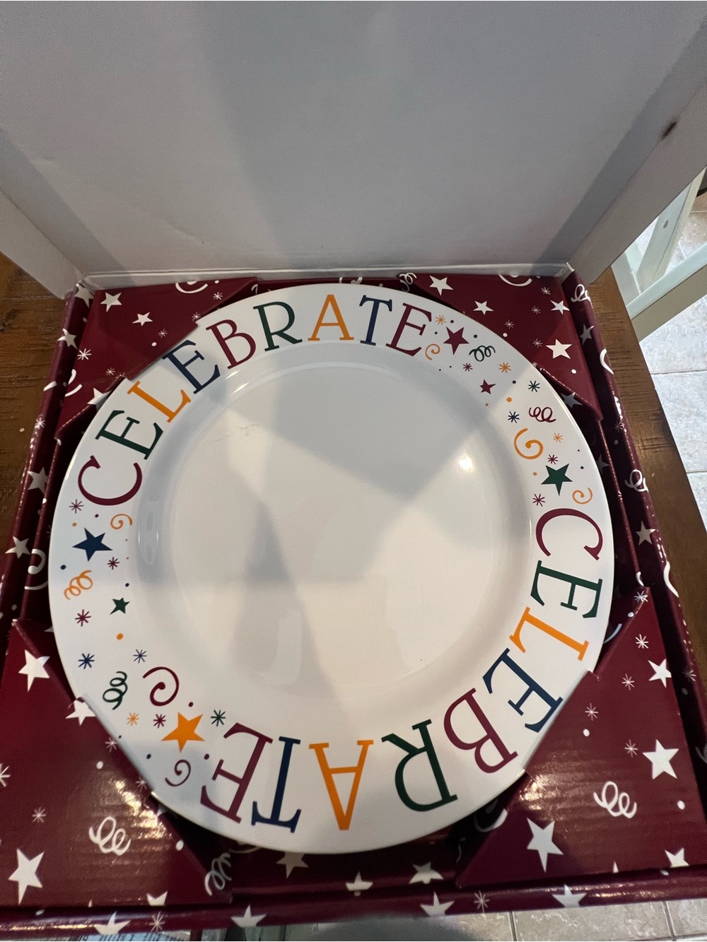 Pampered Chef "Celebrate" Multicolor Party Serving Plate